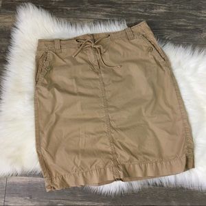 J.crew chino utility Midi skirt Sz 8